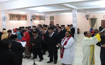Bawaslu Parimo Ambil Sumpah Janji Panwascam