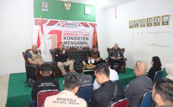 Bawaslu Sulteng Gelar Rapat Persiapan Monitoring Pengawasan PSU Pilkada Parigi Moutong