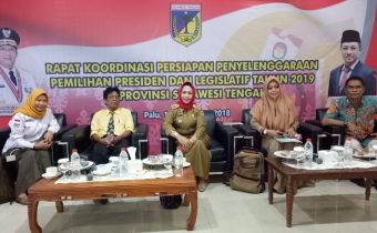 Bawaslu Sulteng Ikuti Rakor Pemantapan Pemilu 2019