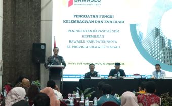 Bawaslu Sulteng Perkuat Kelembagaan dan SDM Hadapi Tantangan Kepemiluan