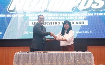 Bawaslu Sulteng Teken MoU dengan Universitas Tadulako, Mahasiswa Siap Kawal Pemilihan 2024