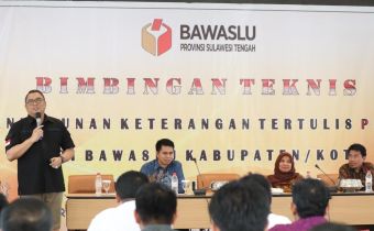 Bawaslu Sulteng Siapkan Personel Hadapi Sengketa Hasil