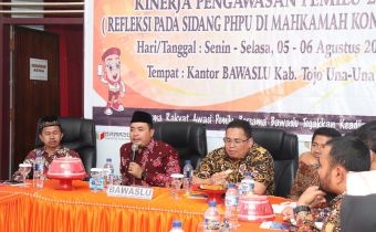 Di Ampana, Afif Bahas Nilai Positif Publik Atas Kinerja Pengawasan Bawaslu