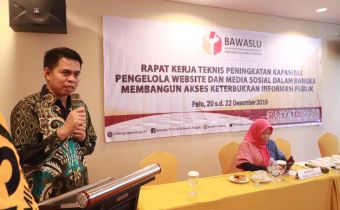 Ketua Bawaslu Sulteng: Humas Harus Bangun Brand Positif Bawaslu