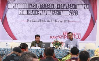 Bawaslu Sulteng Siapkan Jajarannya Awasi Tahapan Pemilihan 2020