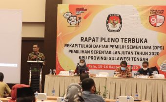 Hasil Pengawasan dan Saran Perbaikan Rekapitulasi dan Penetapan DPS Tingkat Provinsi Sulawesi Tengah