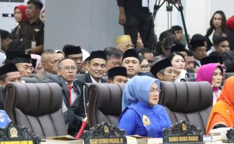 Ketua Bawaslu Sulteng Hadiri Pelantikan 55 Anggota DPRD Sulteng 2024-2029