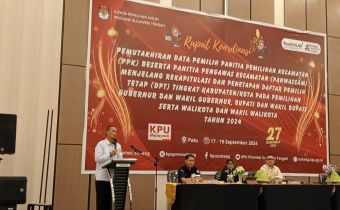 Ketua Bawaslu Sulteng, Nasrun, Ajak PPK dan Panwascam Sukseskan Pilkada 2024