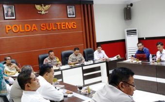 Bawaslu, KPU dan Polda Sulteng Konsolidasi Sepekan Jelang Pemilu