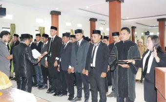 Pelantikan Panitia Pengawas Pemilihan Kecamatan Terpilih se-Kabupaten Morowali Tahun 2019