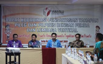 Bawaslu Sulteng Koordinasikan Pengawasan DPT bersama Pemda & Lembaga Vertikal