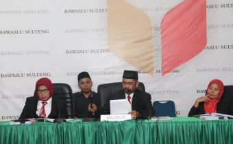 Majelis Terima Permohonan Bawaslu Sigi di Sidang Pendahuluan Administratif Pemilu