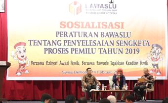 Bawaslu Sulteng Sosialisasikan Perbawaslu Penyelesaian Sengketa Proses Pemilu