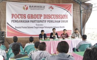 Tingkatkan Kualitas Pengawasan Partisipatif, Bawaslu Sulteng Gelar FGD