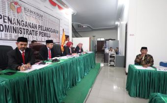 Bawaslu Sulteng Sidangkan Dugaan Pelanggaran Administratif KPU Kabupaten Banggai