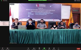 Inspektorat Wilayah II Bawaslu Sosialisasi Mitigasi Risiko Pertanggungjawaban di Bawaslu Sulteng