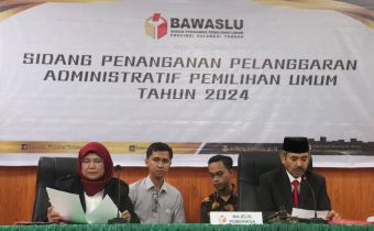 Bawaslu Sulteng Terima Aduan Dugaan Pelanggaran Administrasi Bawaslu Buol terhadap KPU Buol