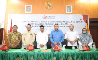 Bawaslu Sulteng Sampaikan Aspirasi pada Reses Anggota DPD RI