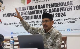 Usai Dilantik Jamrin Minta Panwaslu Kecamatan Tancap Gas Awasi Verifikasi Faktual Keanggotaan Parpol