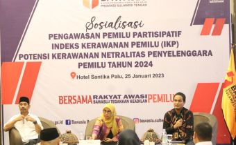 Lewat IKP Bawaslu Sulteng Ajak Stakeholder Bersama Awasi Pemilu