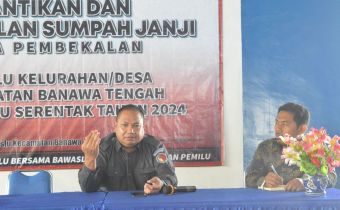 Hadiri Pelantikan PKD di Donggala, Rasyidi Ajak Jajaran Wujudkan Pemilu yang Demokratis, Jujur dan Adil